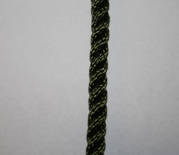 8mm Olive Green Nylon Rope Per Metre